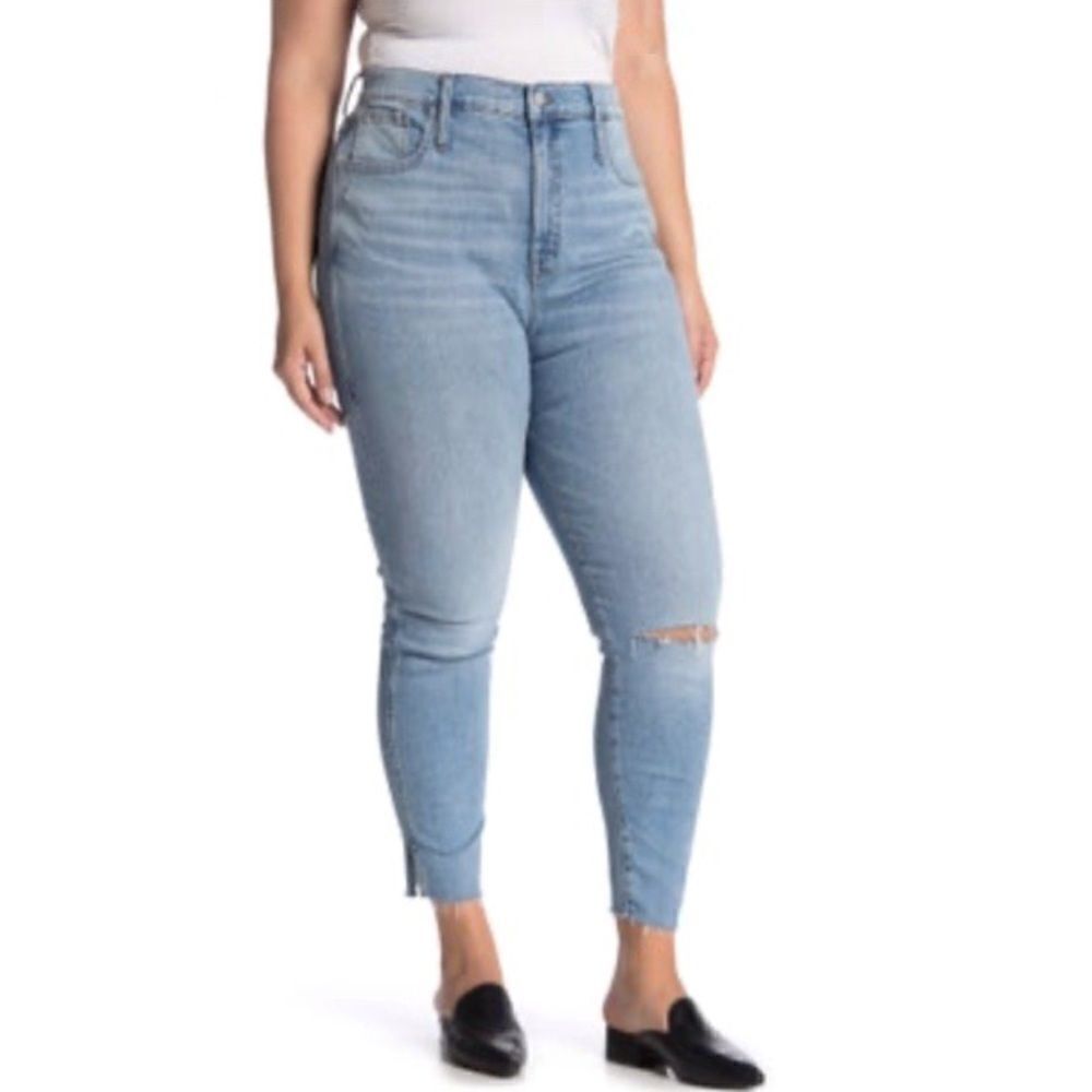 MADEWELL 10” High Rise Skinny Crop Jeans!